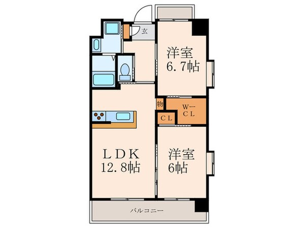 ウィングス三郎丸の物件間取画像